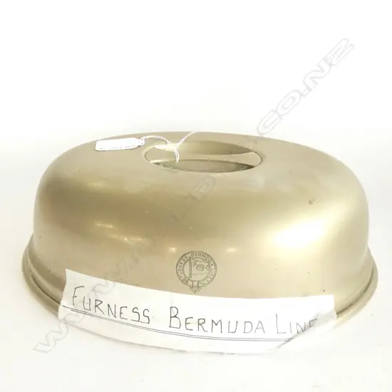 OLD FURNESS BEMUDA LINE OVAL METAL CLOCHE - 290 X 200MM