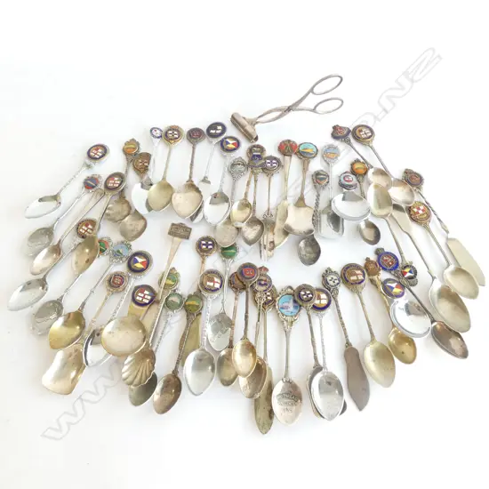 LG BAG ASST VINTAGE SHIPPING TEASPOONS ETC,,