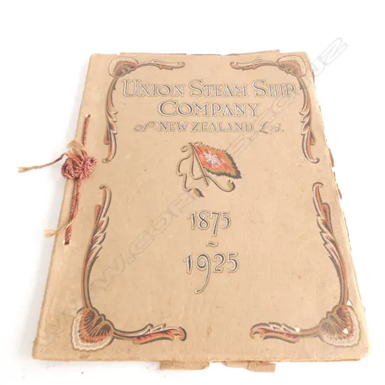 BOOK ON UNION STEAM SHIP COMPANY OF NZ 1875-1925