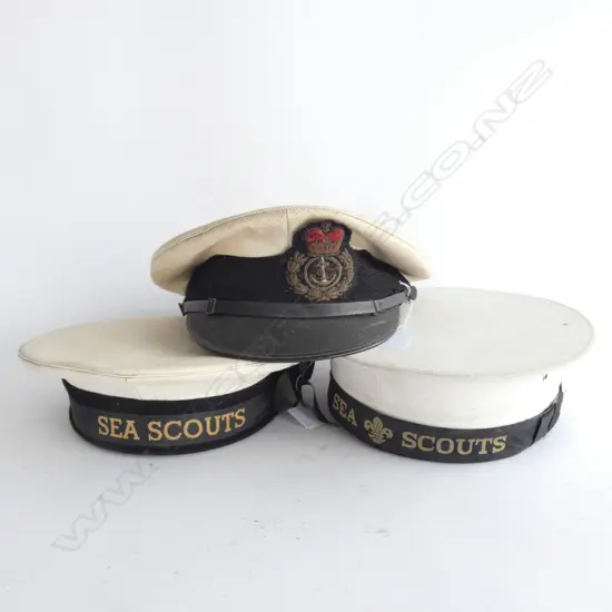 PR SEA SCOUTS HATS & NAVAL CAP