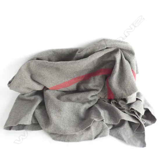 OLD GREY & RED USS CO. SHIPS BLANKET 