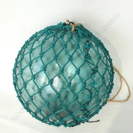 LARGE VINTAGE JAPANESE FISHING FLOAT WITH NETTING 440mm