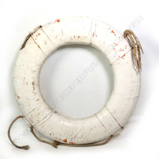 SHIPS VINTAGE LIFEBUOY - PLAIN WHITE, DIA. 750MM