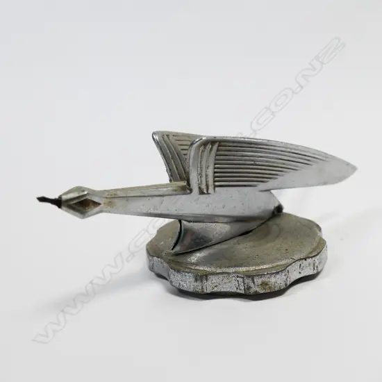 Chromed Humber bird mascot with rubber beak,