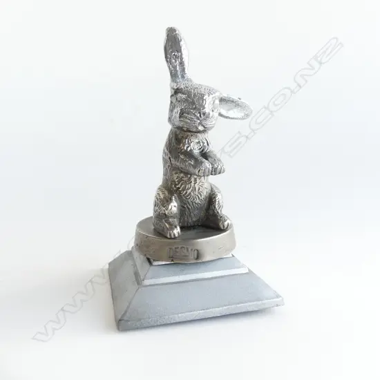 Desmo Beatrix Potter hare car mascot,