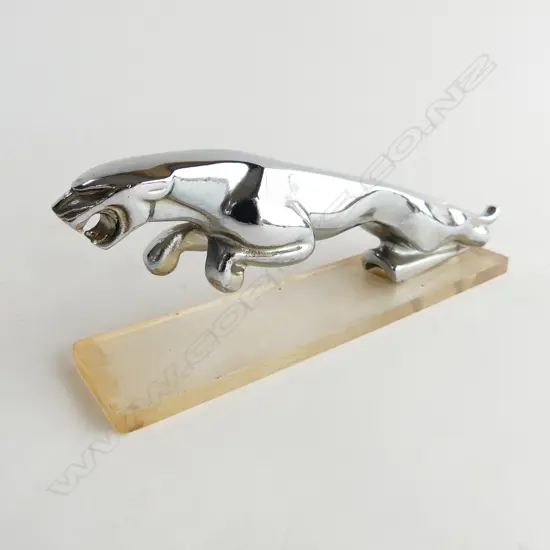 Chrome jaguar car mascot,