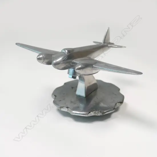 Chrome aeroplane car mascot,