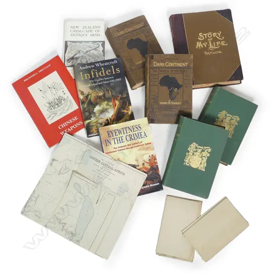 A box of mainly military themed books,