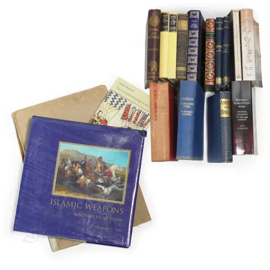 A box of mainly older military books,