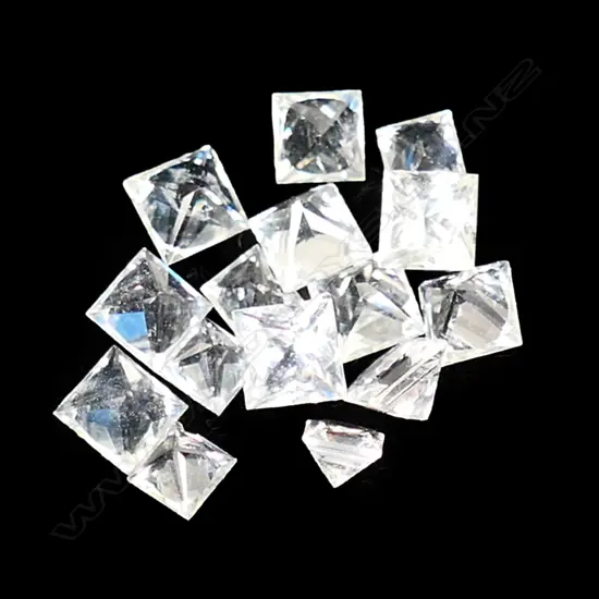 15 WHITE SAPPHIRES, 2.63cts. RATING 5