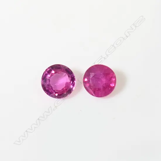 2 RUBIES, 0.71ct. RATING 5-6