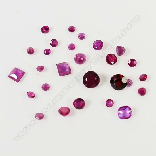 ASSORTED RUBIES & GARNETS, 0.66ct