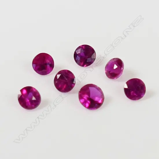 7 RUBIES, 0.42ct, RATING 4-5