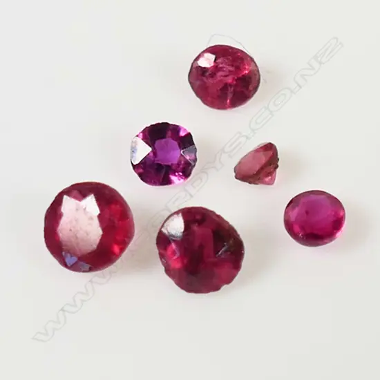 6 RUBIES, 0.51ct, RATING 3-4