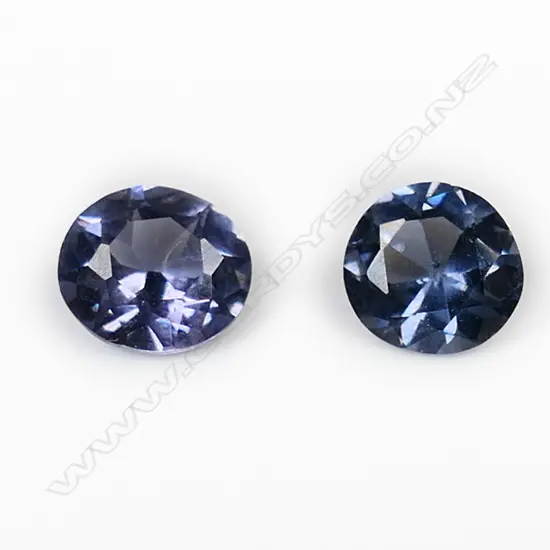 2 SYNTHETIC BLUE SPINEL 1.16CT RATING N/A