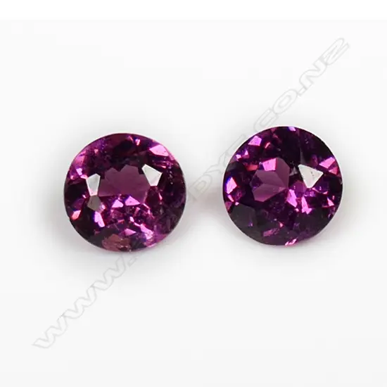 2 RHODOLITE GARNET 1.26CT RATING 4