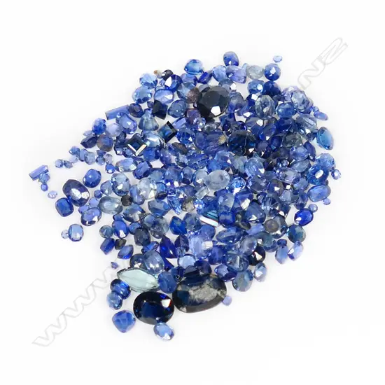 ASSORTED SAPPHIRE PACKETS 1-25 25.31CT RATING 1-2