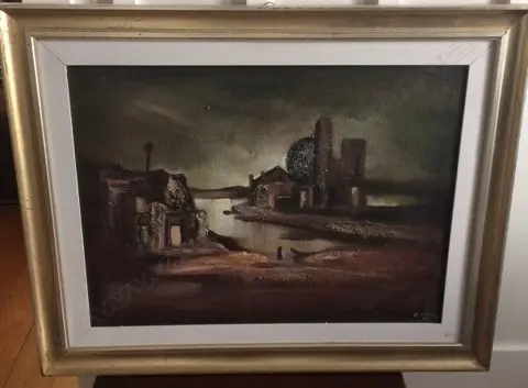 ZDRAVKO ĆOSIĆ  (1941-2006) IMAGINARY LANDSCAPE OIL Image 1++