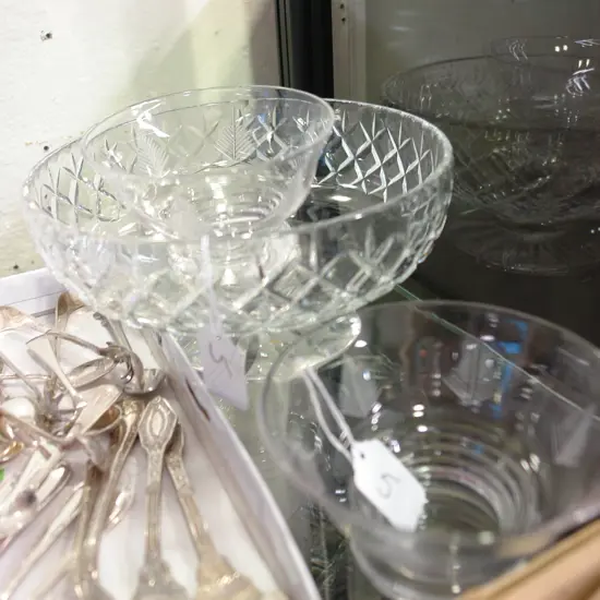 CORBETT CRYSTAL & 2 STUART CRYSTAL BOWLS