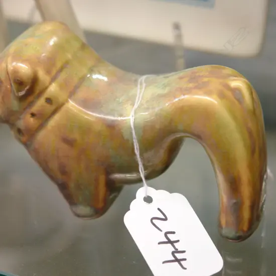 C.L. TRICKLE GLAZE BULL DOG