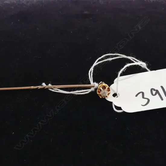 EDW GOLD & DIA. STICK PIN. VAL. $1168