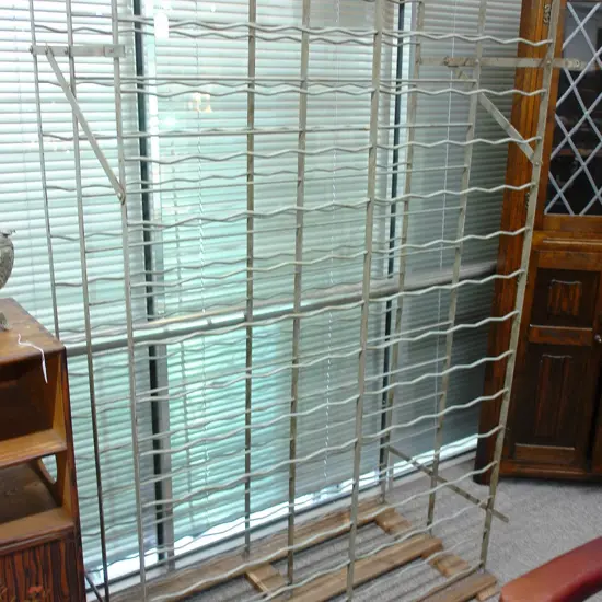 LARGE METAL WINE RACK
