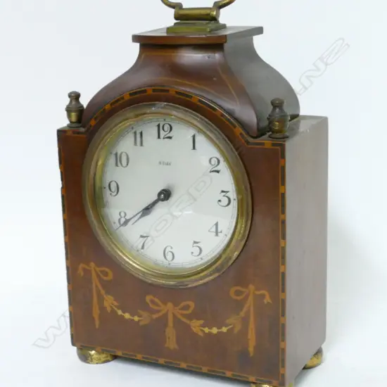 An Edwardian Sheraton Revival bracket clock