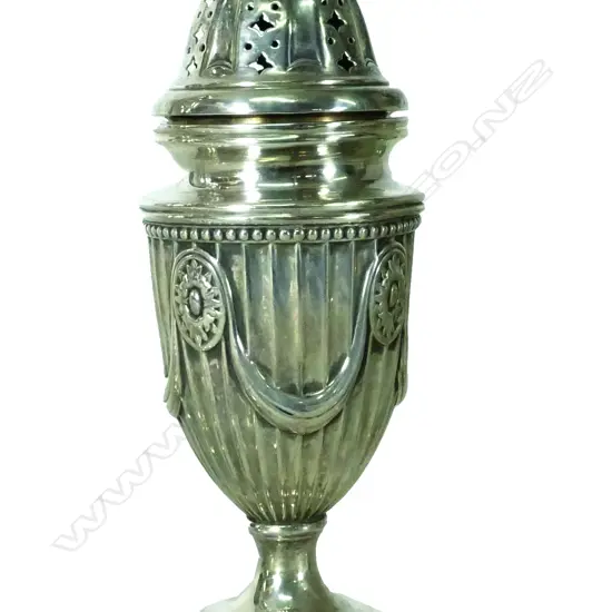 A late Victorian silver large sugar sifter