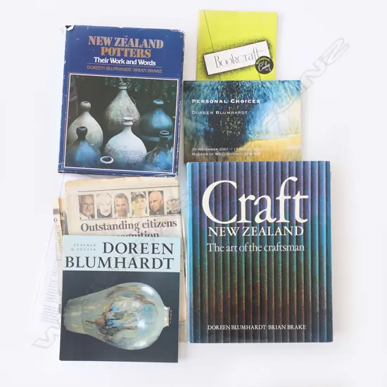 Doreen Blumhardt books and paper archive includes 'Craft New Zealand' by Blumhardt & Brake,