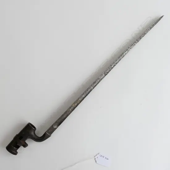 British 1853 Enfield Triangular Socket Bayonet, lightly cleaned.