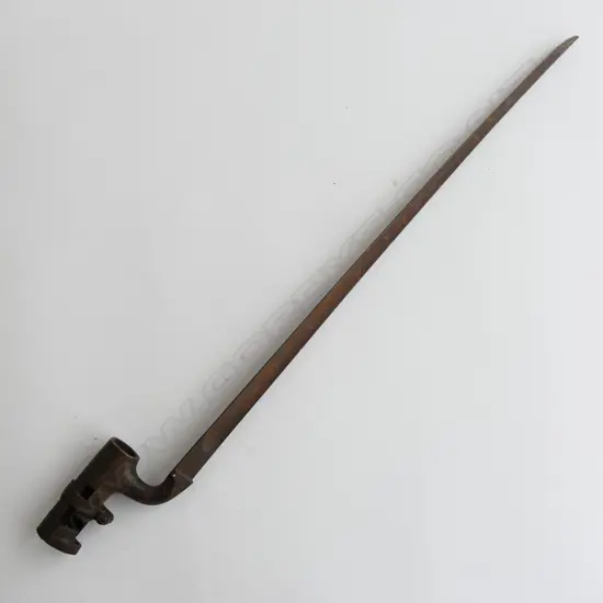 British 1853 Enfield Triangular Socket Bayonet  needs cleaning.