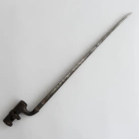 British 1853 Enfield Triangular Socket Bayonet (‘418’), lightly cleaned.