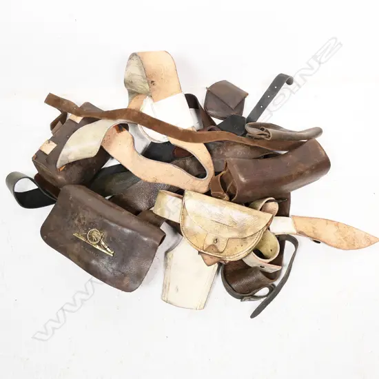 Replica belts and cartridge pouches, ex River Queen movie props