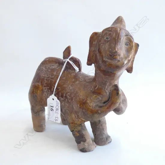 OLD INDONESIAN HUMAN HEADED ANIMAL L.140mm A.F