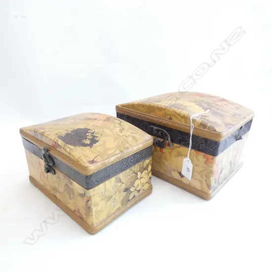 PR FLOWER DECORATED DECOUPAGE BOXES
