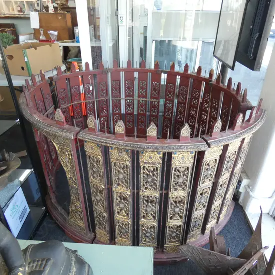 SET 8 DECORATIVE CURVED PANELS