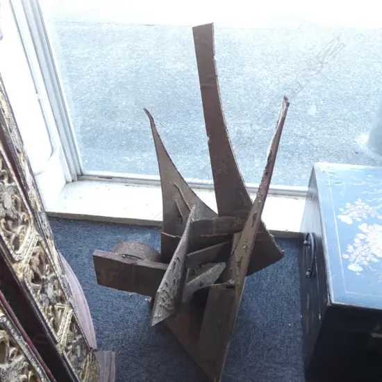 VINTAGE STEEL CITY OF SAILS SCULPTURE H.720mm