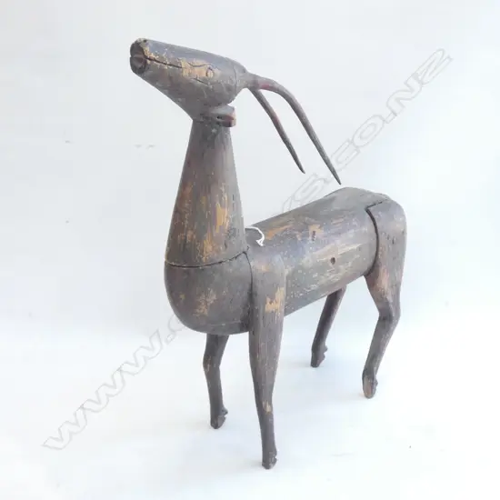 OLD INDONESIAN SECTIONAL WOODEN ANTELOPE