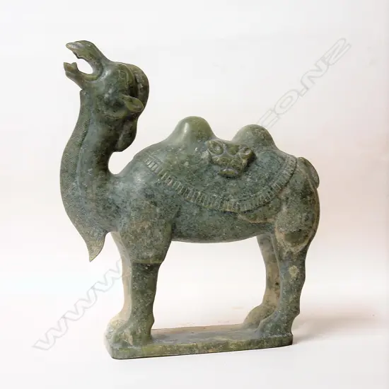 A Chinese hardstone model of a Bactrian camel