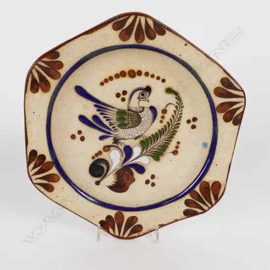 Mexican pottery plate