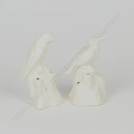 2 CROWN LYNN SPECIMEN BIRD VASES