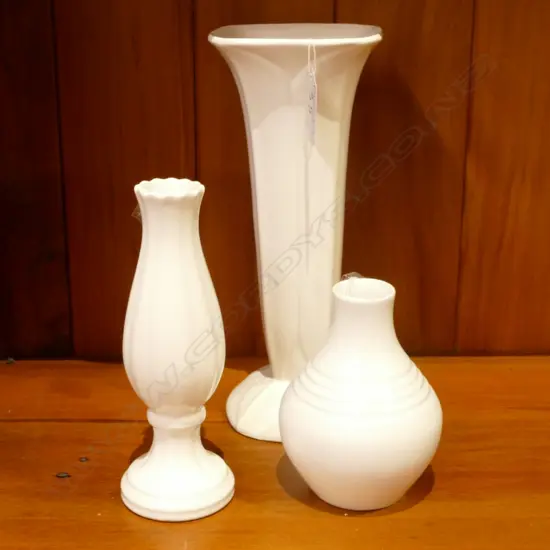 3 CROWN LYNN TALL VASES