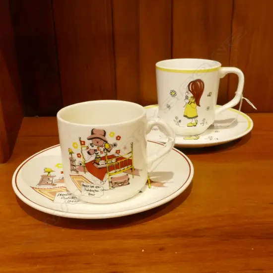 2 C/LYNN MUG+PLATE SETS; YOUNGSET/PADDINGTON BEAR