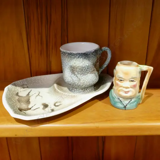 TITIAN CAVE DRAWING TENNIS C&S & FRIAR TUCK JUG