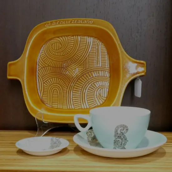 C/LYNN AIR NZ TEAL C& S + KORU PLATTER