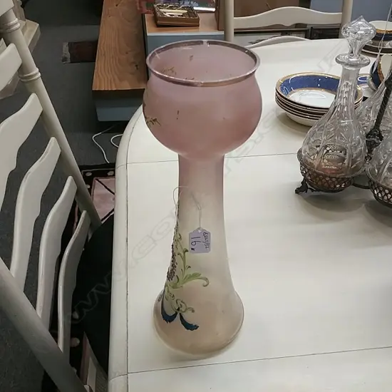 LGE & UNUSUAL VICT. GLASS VASE