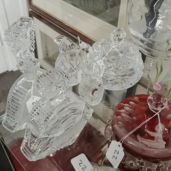 5 CRYSTAL PCS (SCENT-JUGS-ETC)