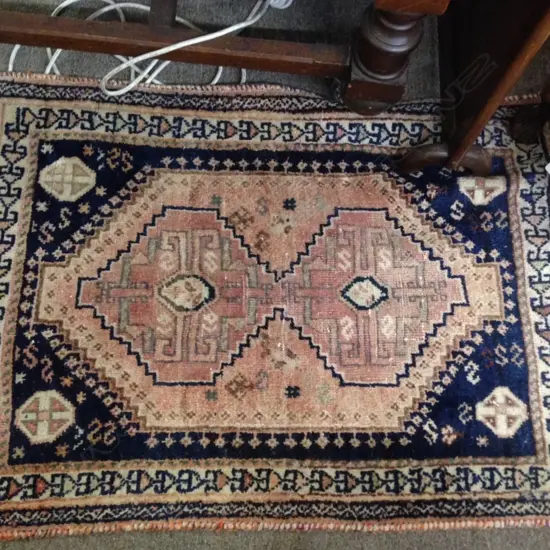 SMALL PERSIAN HAND KNOTTED RUG