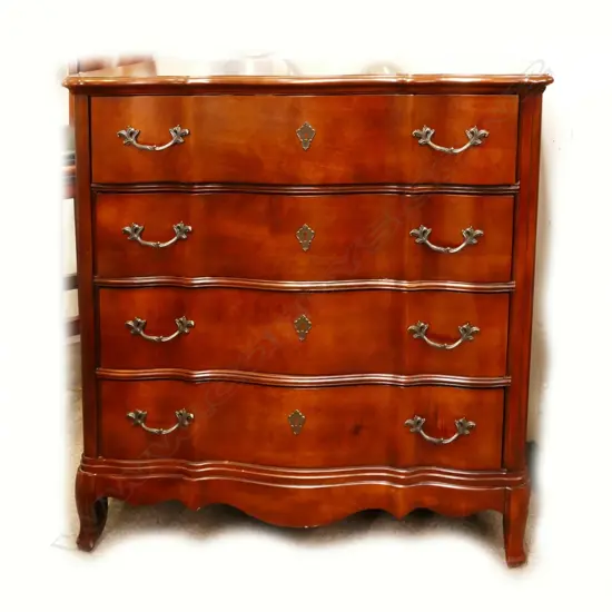 RALPH LAUREN 4 DRAW SERPENTINE COMMODE CHEST