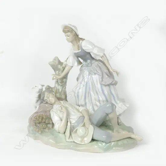 A Lladro figure group